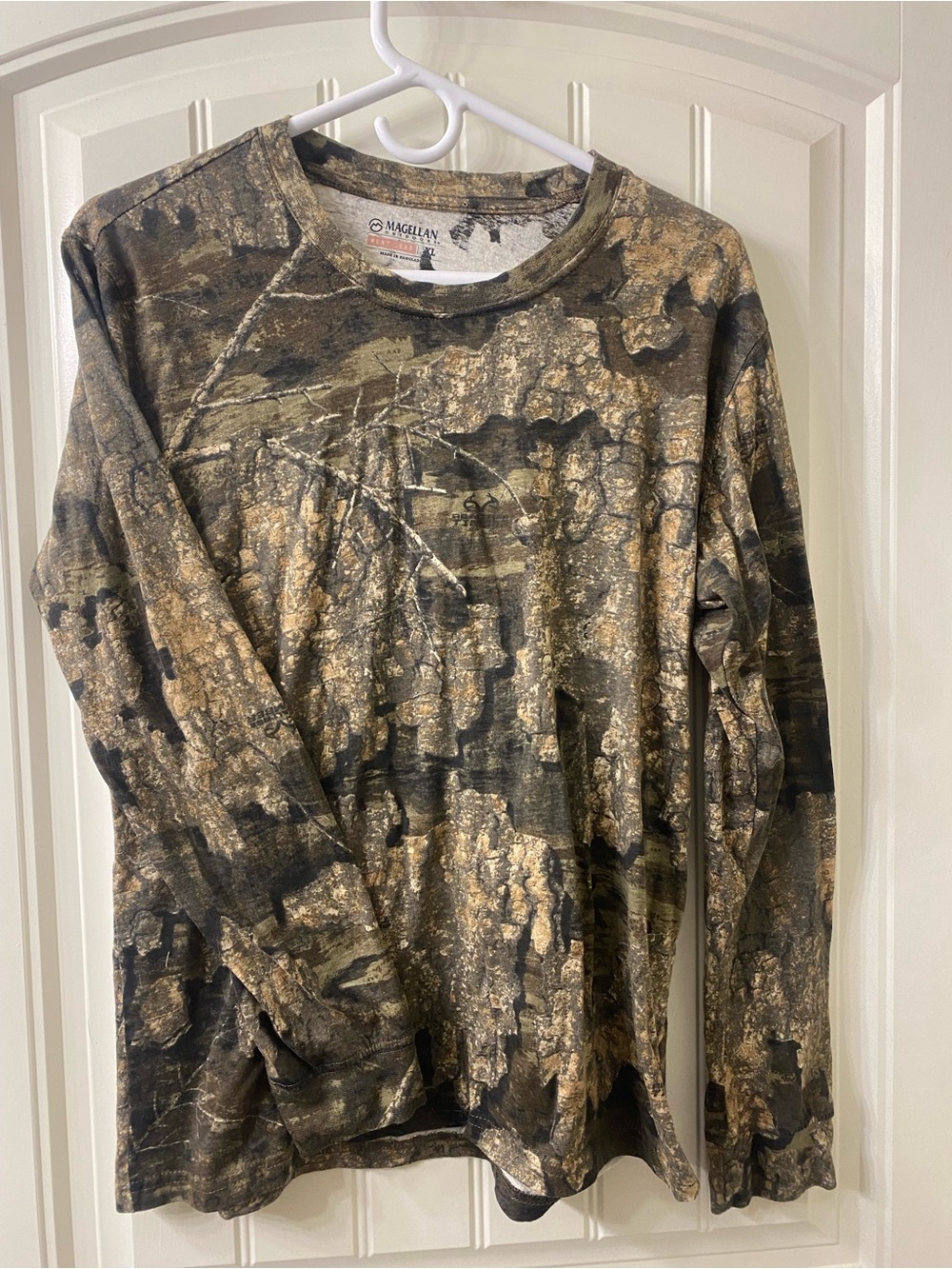 Camo Long Sleeve Shirt Y2K